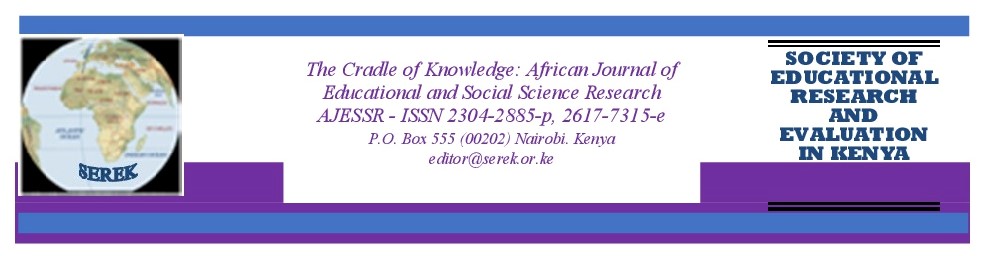 The Cradle of Knowledge: African Journal of Educational and Social Science Research