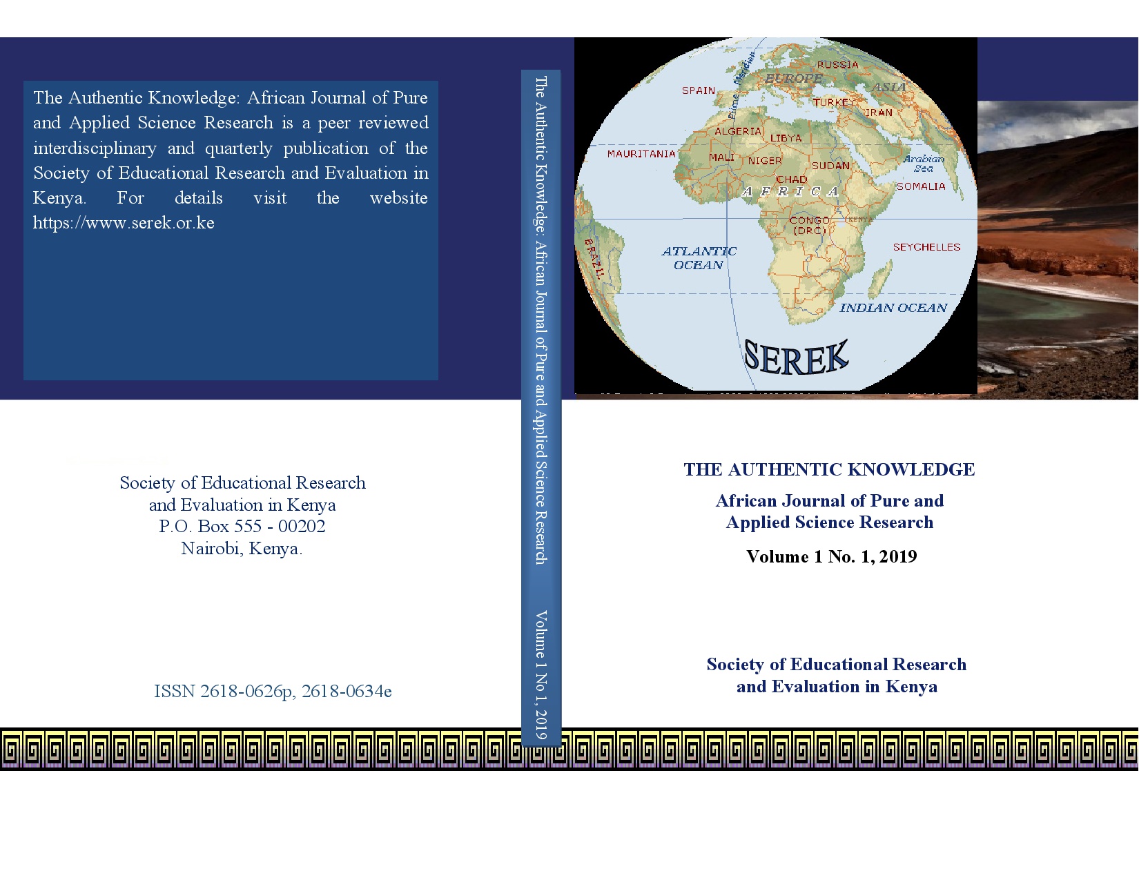 The Authentic Knowledge: African Journal of Pure and Applied Science Research